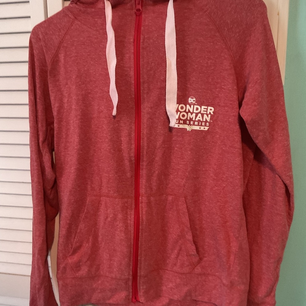 Wonder Woman Red Zip-Up Hoodie